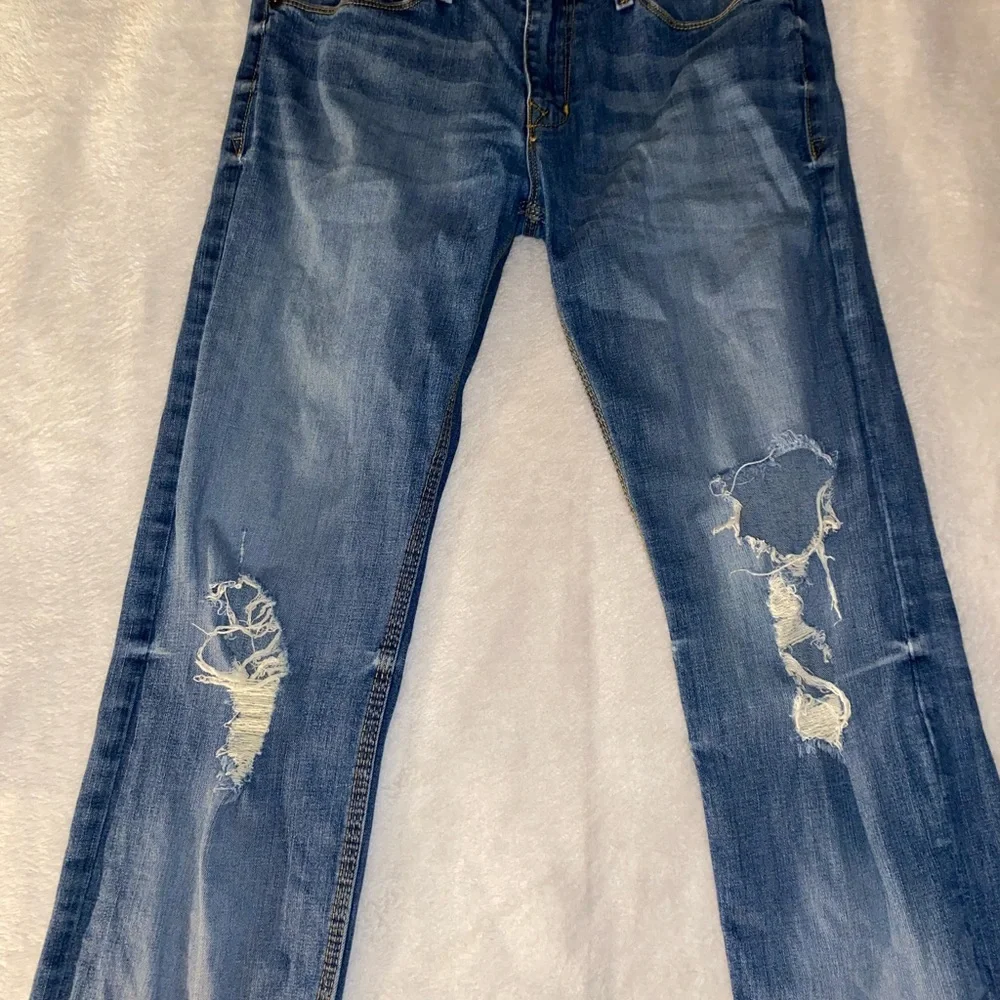 💙🔻GUESS Men's Lincoln Slim Straight Jeans - Picture 3 of 11